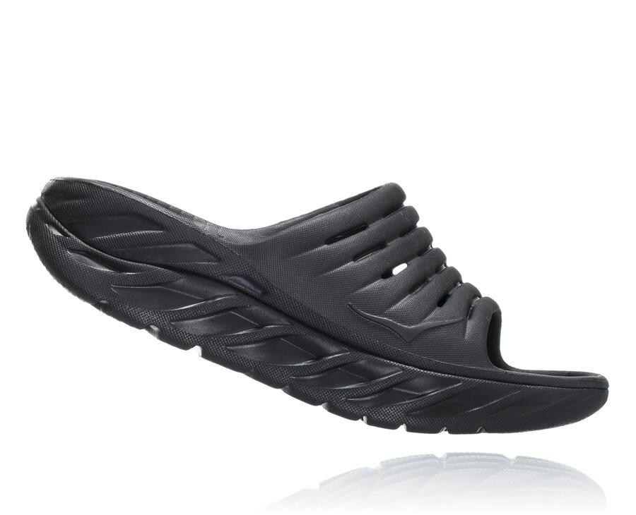 Chanclas Hoka One One Mujer - Ora Recovery - Negras - DBZ289176